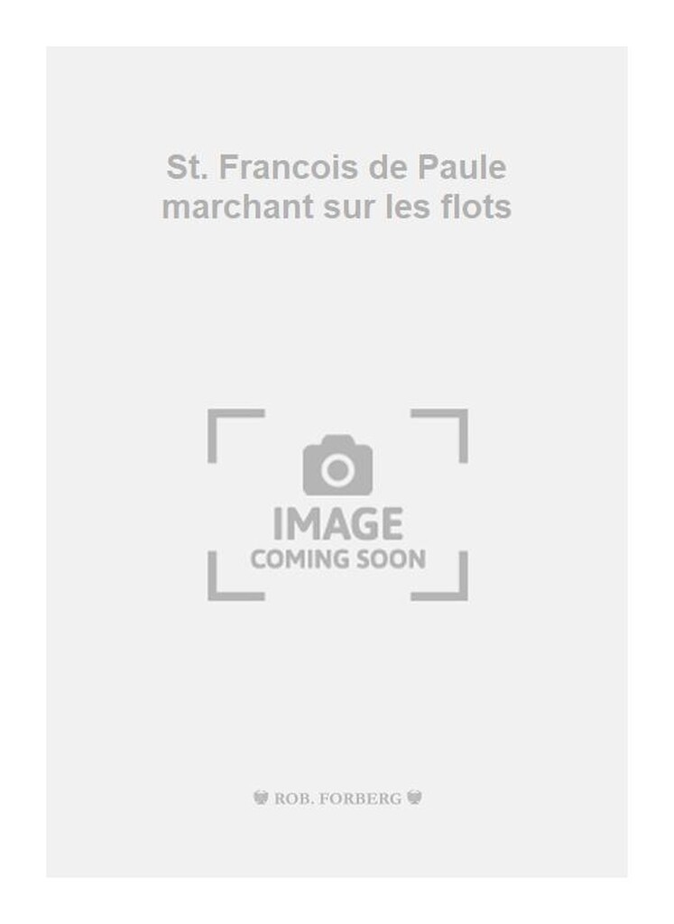 St. Francois de Paule marchant sur les flots